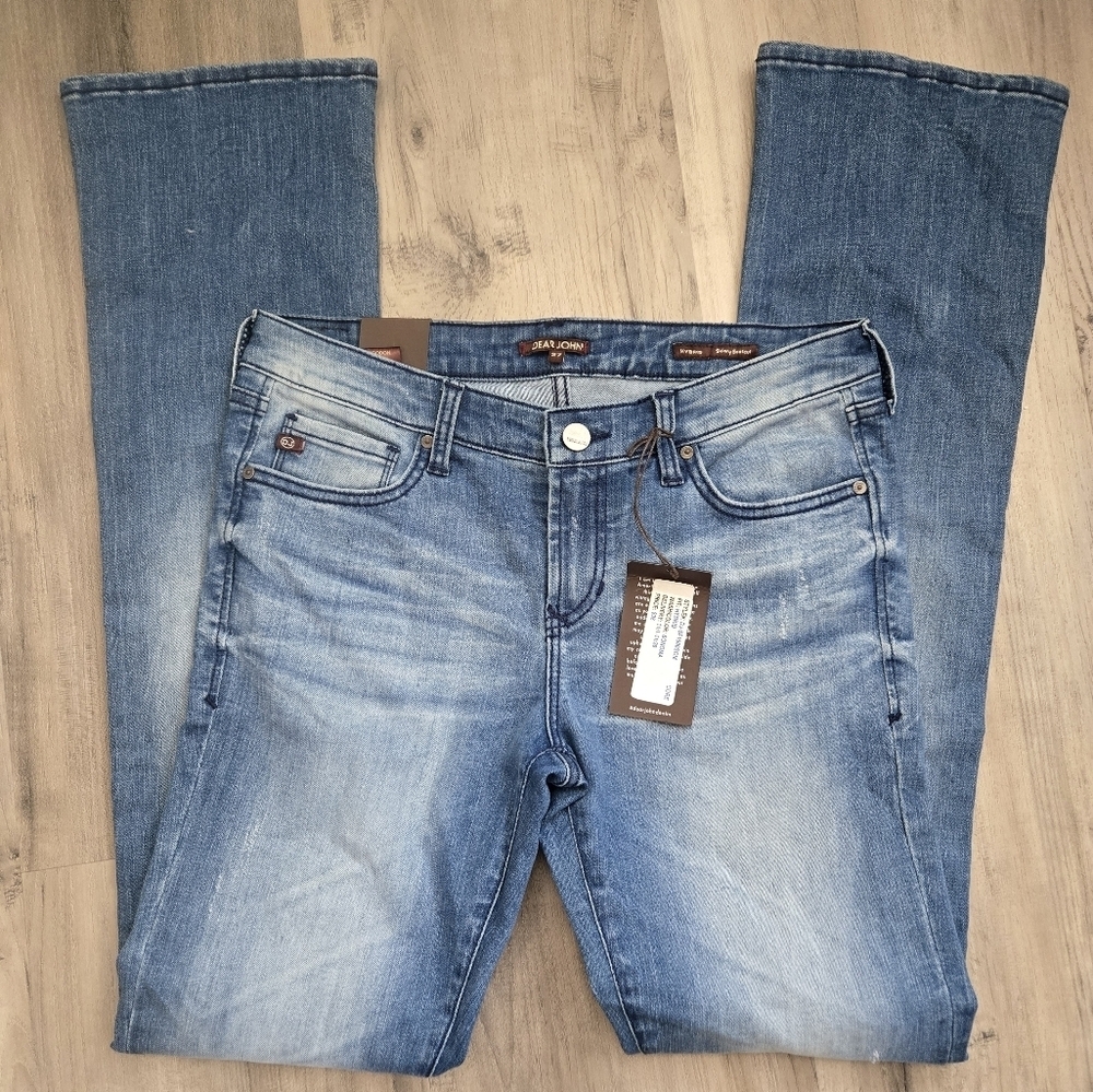 NWT Dear John Hybrid Skinny Bootcut Light Blue Jeans 27